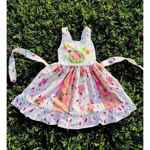 6-7t Cocomelon twirly dress / sprinkle twirl dress /‎ birthday party dress NEW!